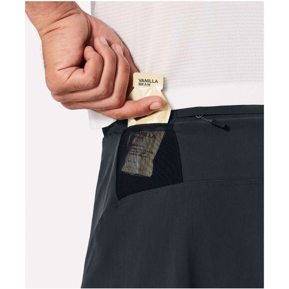 Lululemon All Terrain Mesh 7" Melanite Men's Running Shorts Size L - Picture 6 of 10